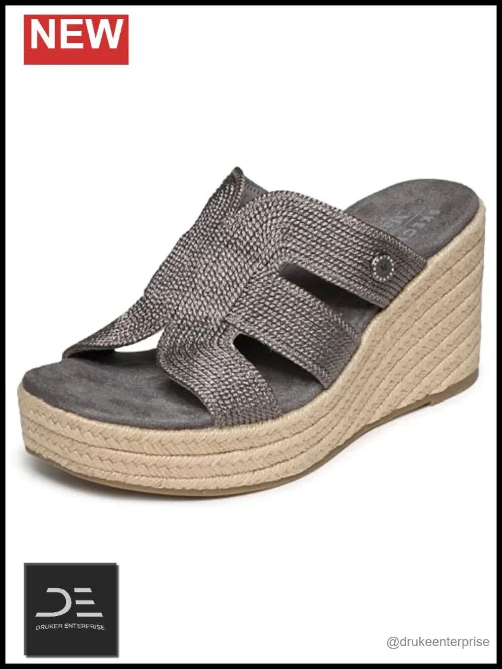 Skechers Women's Iris Unstoppable Loafer Wedge Heels 3 inch